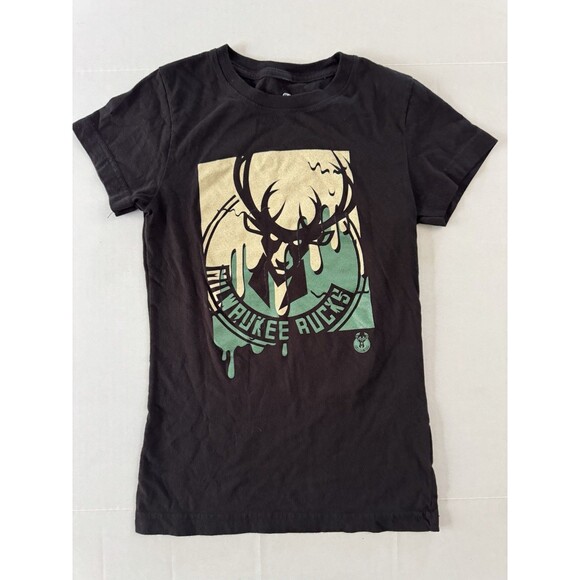 Youth Girls Candy Drip Milwaukee Bucks T-Shirt Size Large - Picture 1 of 7
